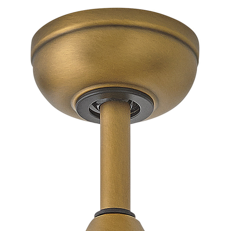 52'' Ceiling Fan with LED Lights, Matte Black/Gold