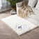 Haja Fluffy Faux Sheepskin Fur Shag Area Rug in White