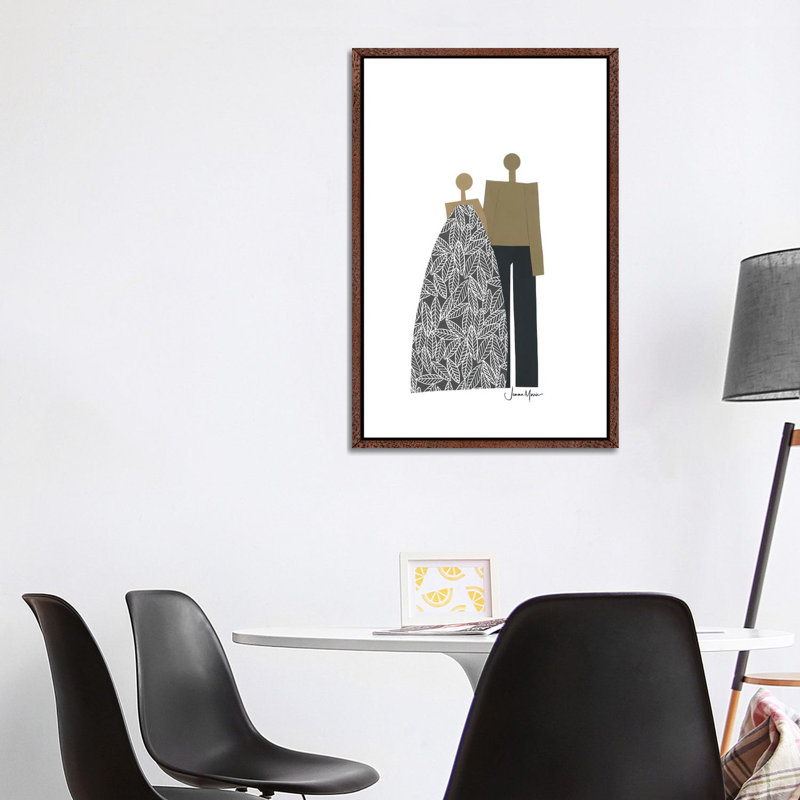 African American Couple In Black And White by LouLouArtStudio - Print on Canvas, 101.6cm H x 66.04cm W x 3.81cm D