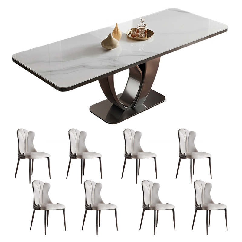 Ensemble de table et de chaises rectangulaires Home Rock