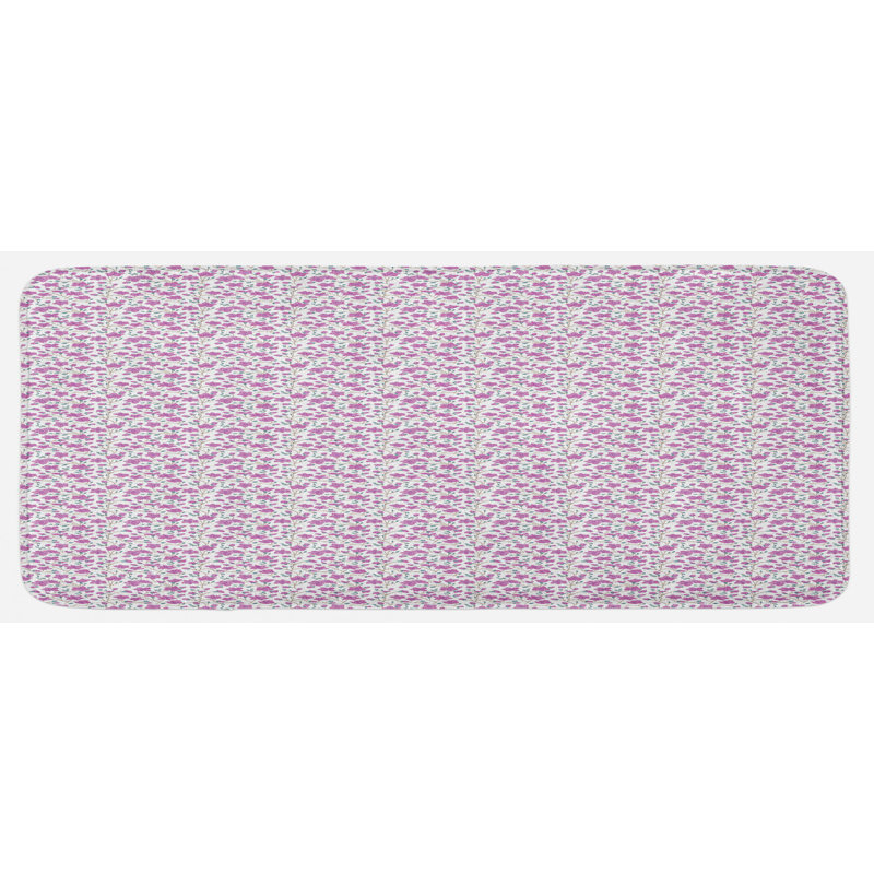Cottage / Country Floral Synthetic Kitchen Mat