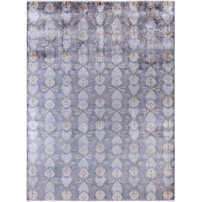 Overdyed One-of-a-Kind 9' 0" X 12' 2" Hand Knotted Area Rug