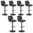 Modern Upholstered Swivel 26.2”H Faux Leather Adjustable Height Barstools with Footrest-1934420851-1932494255