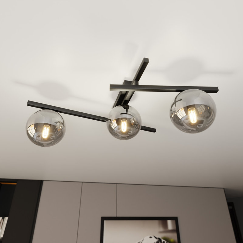 Aristedes 4-Light 18cm Spotlight, Graphite, 19cm H x 43cm W x 43cm D
