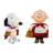 Set of Two Peanuts 3D PreLit LED Vampires