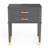 Solid Wood Nightstand with Big Drawer，2 Power Outlets, 1 USB Port & 1 Type C Port-1393073956