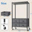 Rangement pour garde-robe à 4 tiroirs avec roulettes H 71 po x l 35,2 po x P 15,7 po