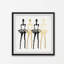 «Black and Gold Silhouettes», reproduction de peinture acrylique encadrée-25690578
