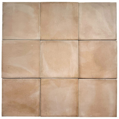TerraClay Square Straw 5" x 5" Terracotta look Porcelain Wall & Floor Tile