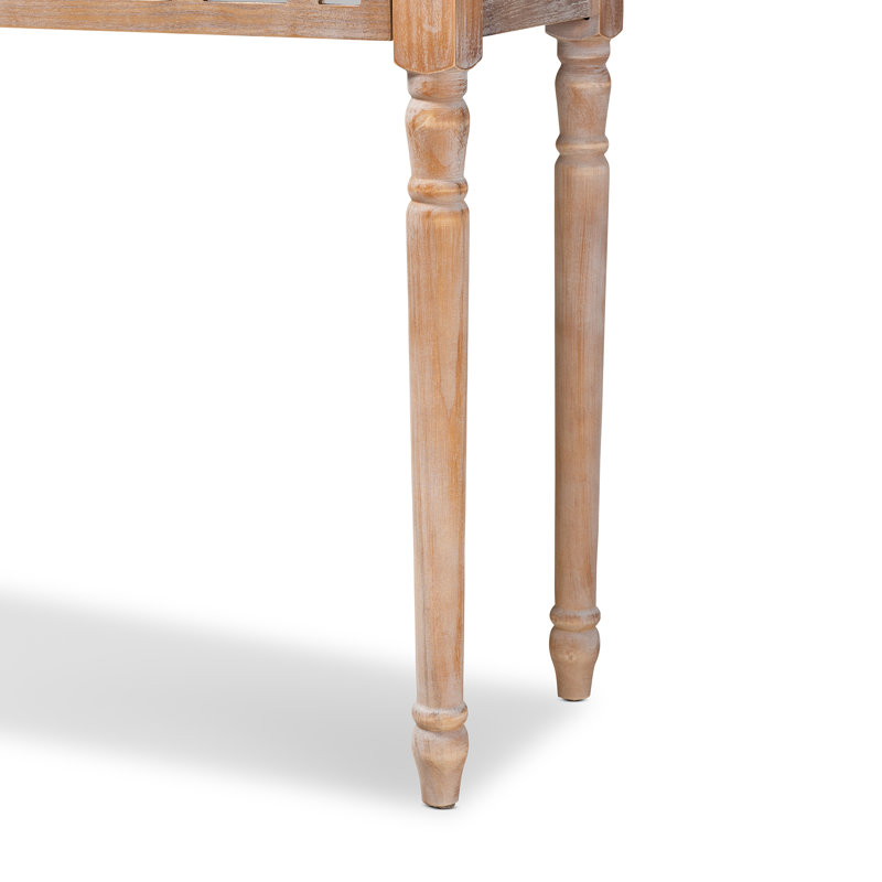 107.01cm Solid Wood Top Console Table
