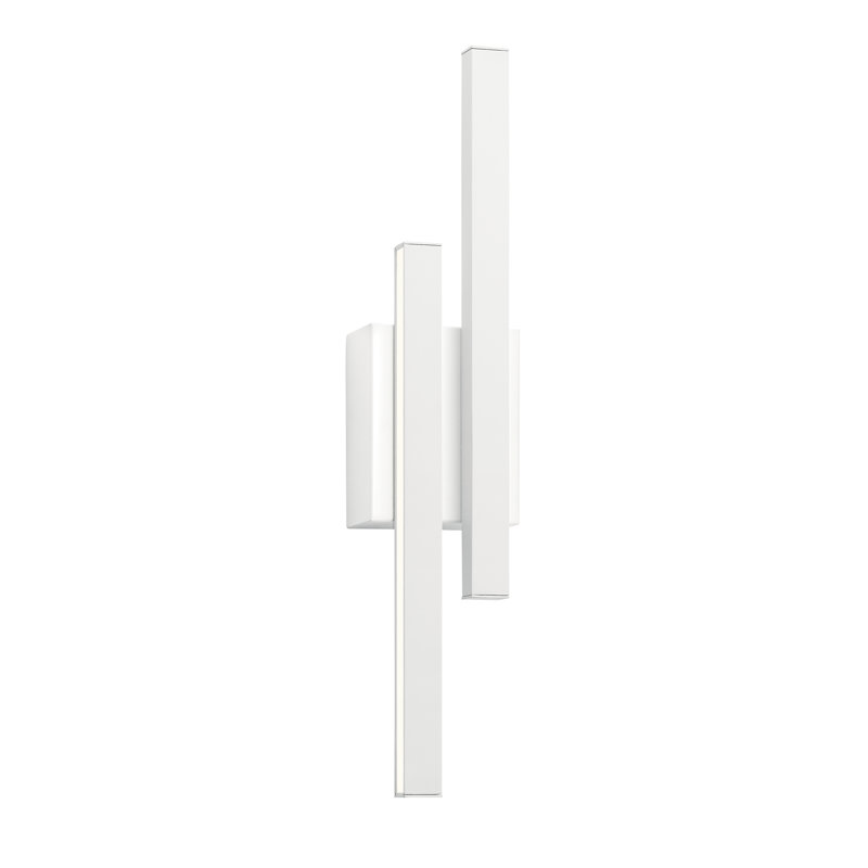 Applique murale encastrée 2 lumières Ladpur, Blanc