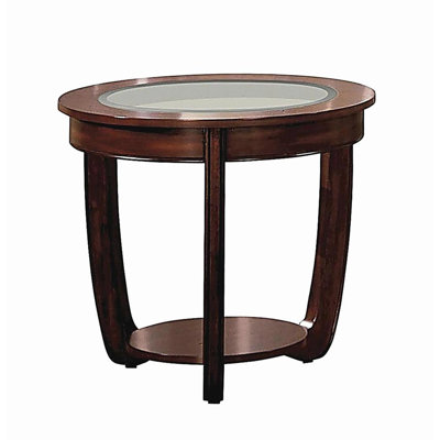 Table de bout cerisier foncé 1 pièce