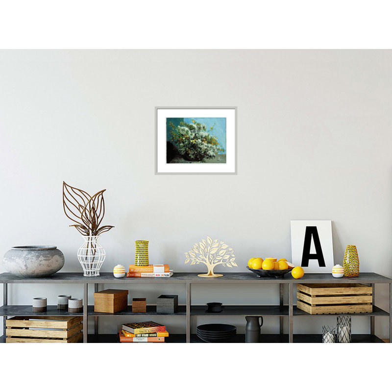 «Flowering Branches and Flowers» par impression giclée encadrée, H 17,75 po x l 21,45 po