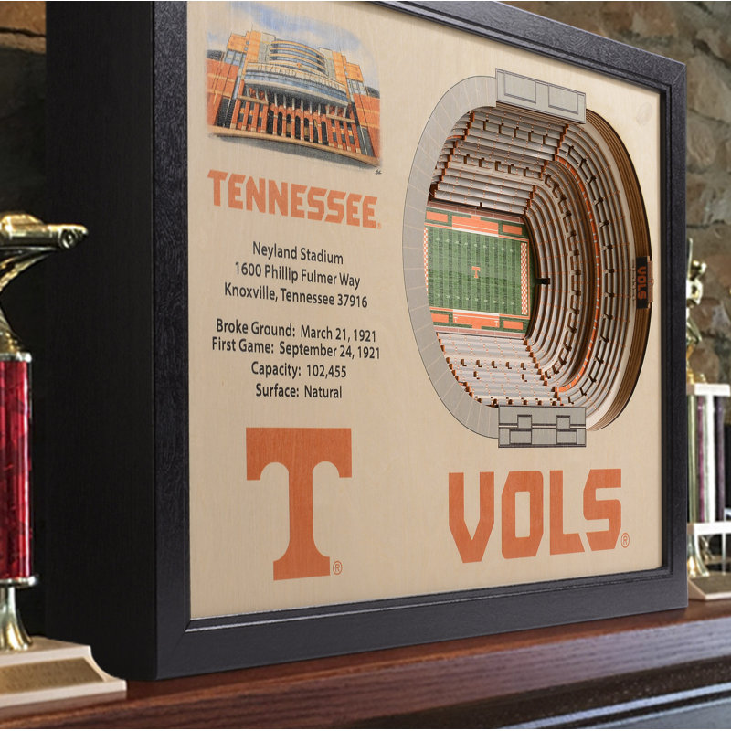 Décoration murale 25 couches NCAA, Tennessee Volunteers