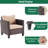 Abinayan 5-Person PE Wicker Patio Conversation Set with Cushions, All-Weather Outdoor Furniture Set for Deck Backyard Garden-82842682-82842681