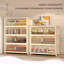Armoire de rangement, bacs de rangement de 69 po, bacs de rangement, rangement latéral de 19,69 po, pliable avec porte magnétique, plastique avec roues, organisateurs de placard et