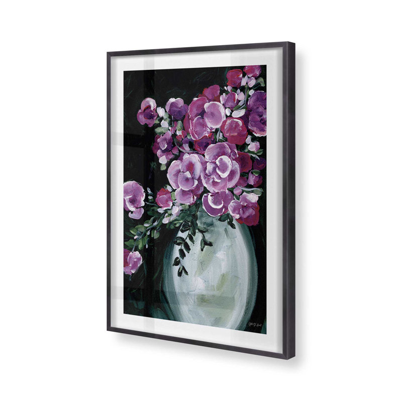 «Evening Bouquet Elegance II», reproduction, H 15,25 po x l 12,25 po, Zinc patiné
