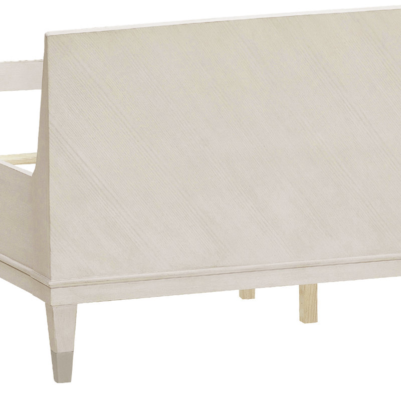 Beige King Transitional Wood Panel Bed with Headboard