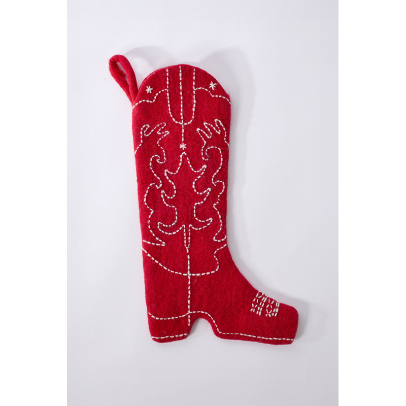 Chaussette de Noël cowboy 10 "x 19"