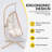 Hanging Egg Chair With Stand Indoor Outdoor Pe Wicker Swing Hammock Chair With Washable Cushion For Patio Bedroom Balcony Garden-129225827-129225822