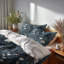 Ensemble de literie Country Farmhouse 3 pièces - Ensemble de housse de couette Floral Slate Meadow-124208435
