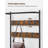 Hall Tree With Bench And Shoe Storage, Entryway Bench With Coat Rack Stand And Shoe Rack, 9 Movable Hooks, Top Bar, Fabric Shelves, Rustic Brown And Black
