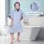 Serviettes de bain unisexes courtes en ratine de coton pour enfants avec poches et capuchon Extli-33246580-33246581