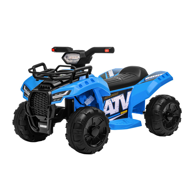 Forever Source Battery Powered ATV Ride On Toy for Kids, 4 Wheeler with LED Lights & Music, 1.2 MPH Max Speed, Perfect Gift for Toddlers Ages 1.5-3, Blue