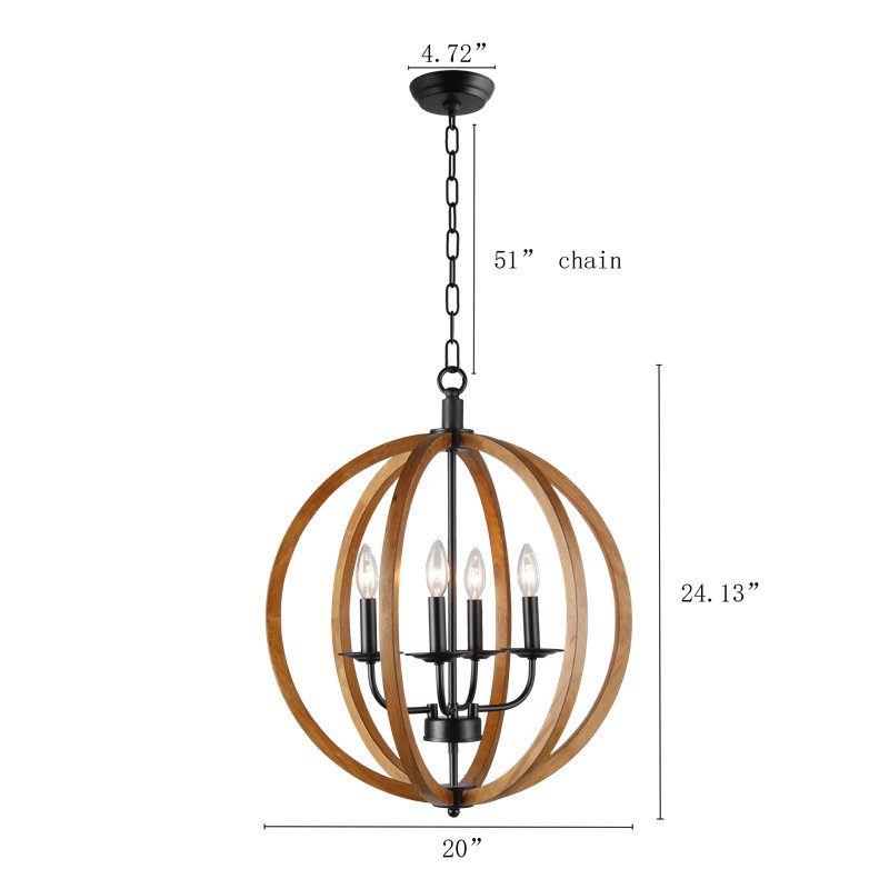 Iacovelli 4 - Light Dimmable Sputnik Chandelier