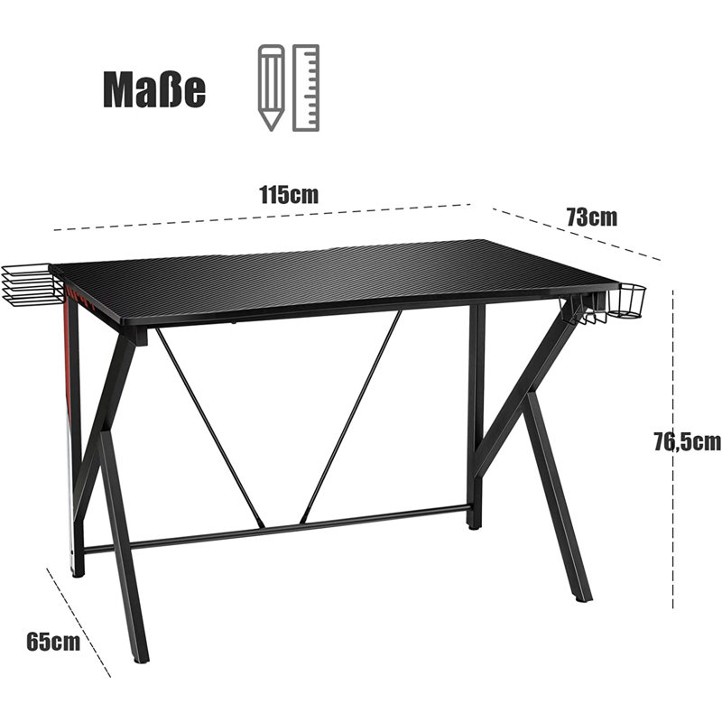 114" W Rectangular Writing Desk