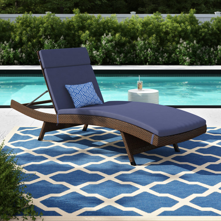 79.25'' Long Reclining Chaise Lounge Set with Cushion