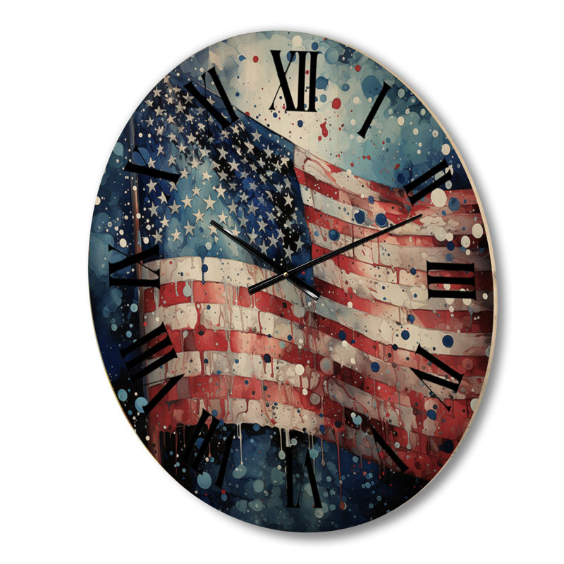 Marqueen Solid Wood Wall Clock, Small