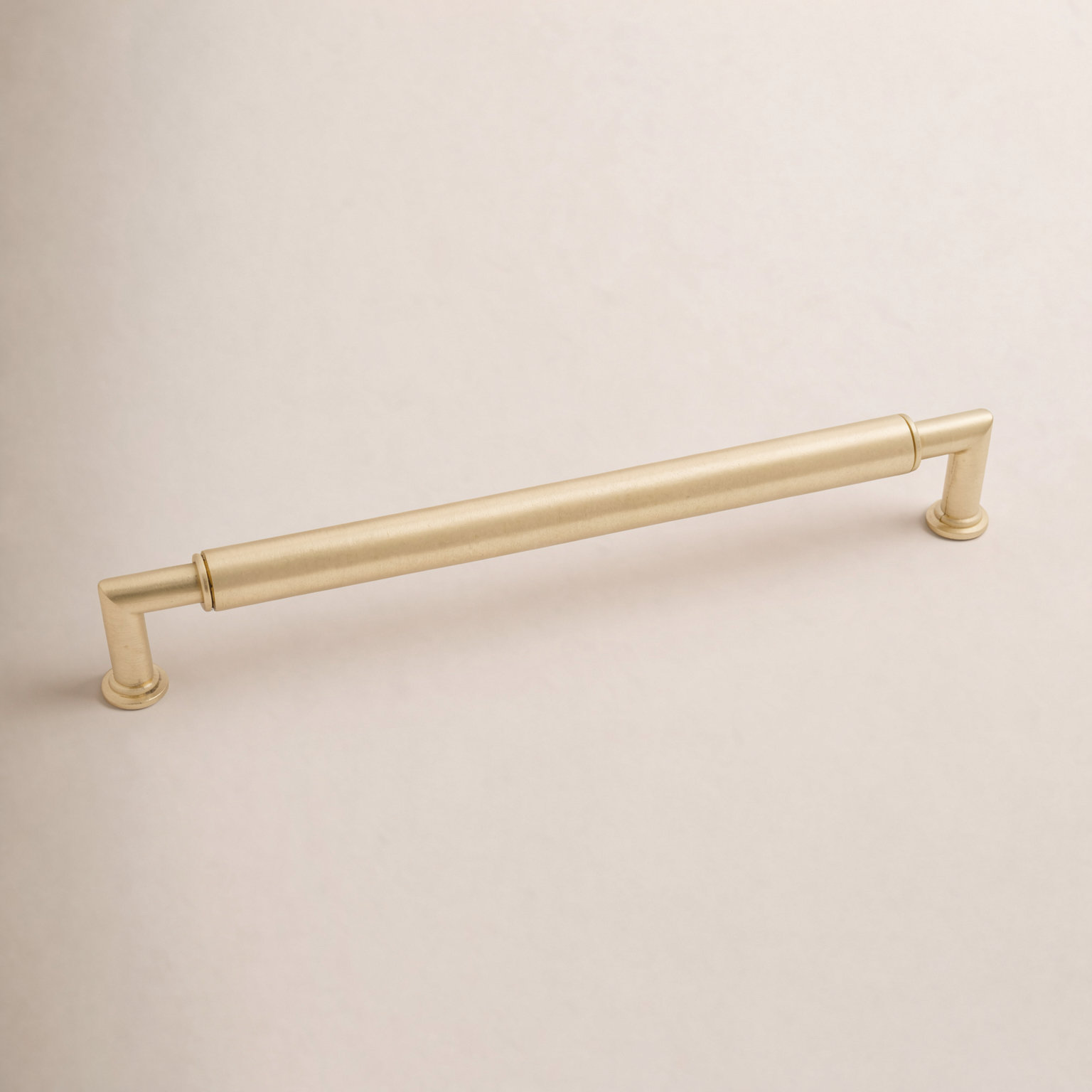 Cylinder 8" Bar Cabinet Pull, Satin Brass