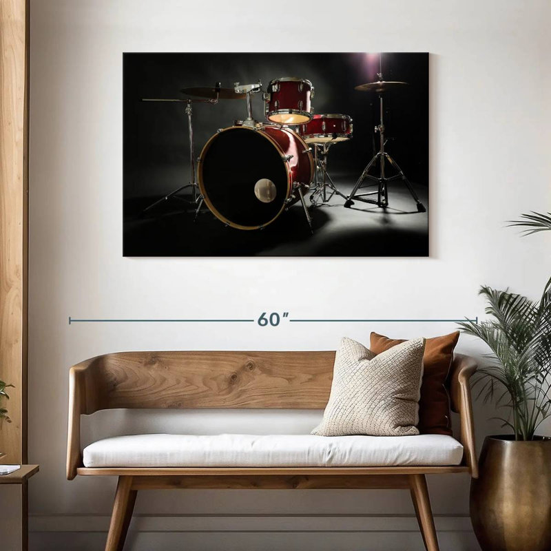 Abarca Red Drum Set, 30" H x 45" W