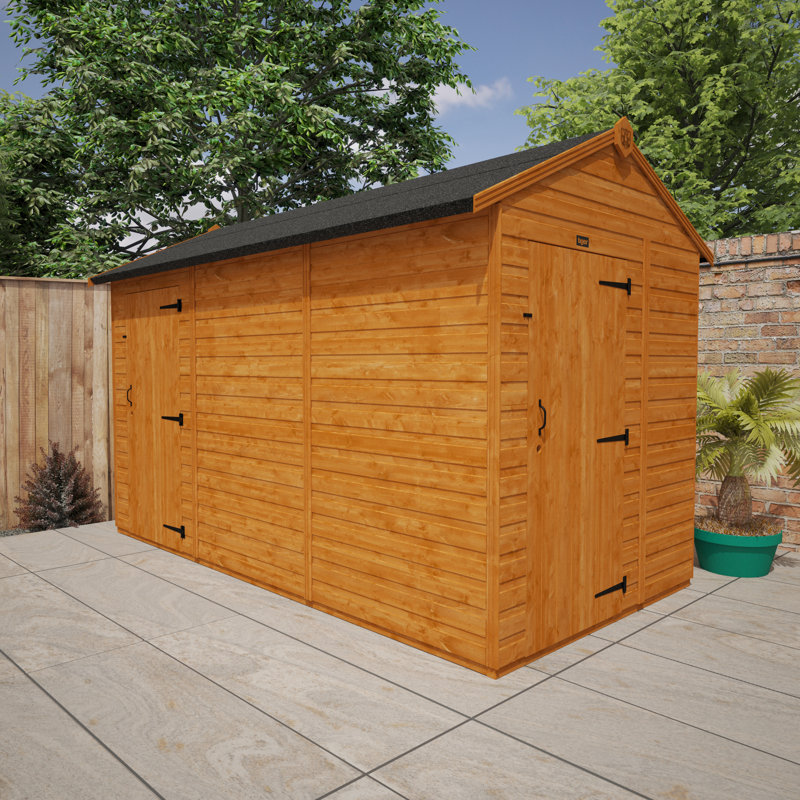 TigerFlex® Modular Buildings Solid Wood Shiplap Apex Garden Shed