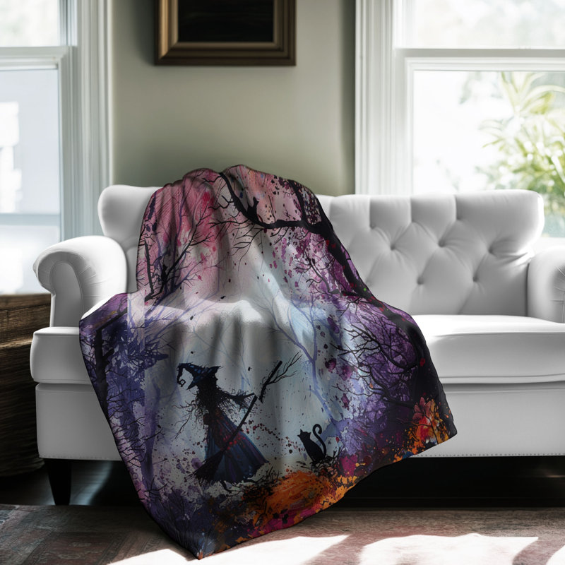 Enchanted Forest - 1 pièce Sherpa Premium couverture 0173, L 50 po x L 60 po