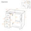 Meuble-lavabo de 36 po, armoire de rangement en bois massif, armoire seulement-564299455