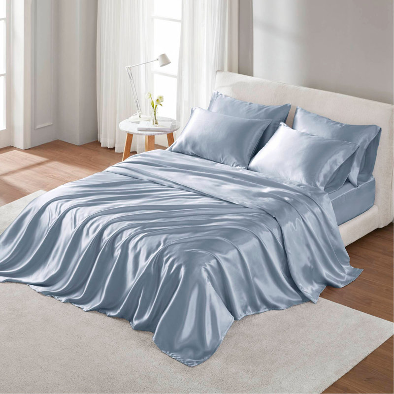 Luxury Sheet Set, Full Duvet Cover + 3 Additional Pieces, Blue