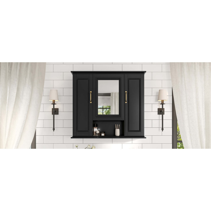 36'' Medicine Cabinet, Black