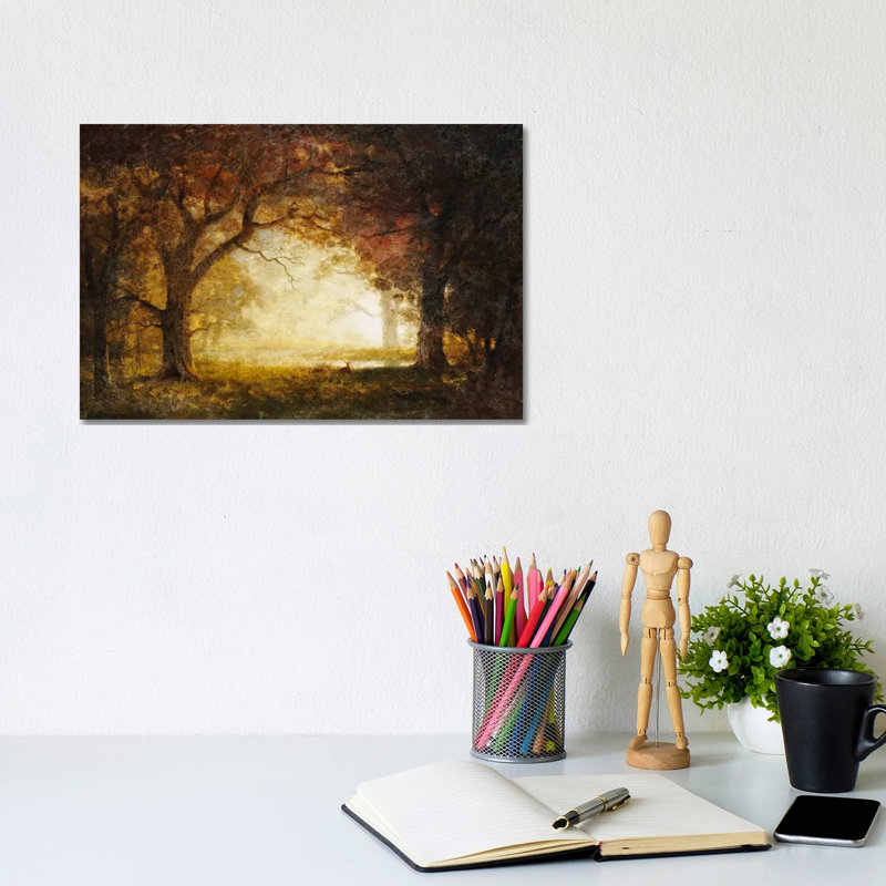 «Forest Sunrise - Giclée sur toile tendue avec châssis»