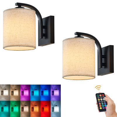 Rechargeable Battery Operated Wall Sconces Set of 2