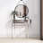 Berislav 33.46'' Glass Top Console Table