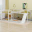 L-Shaped Loft Bed With Ladder And Slide