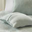 Ensemble de literie réversible de style chalet élégant avec bords festonnés, microfibre écume de mer, double / grand