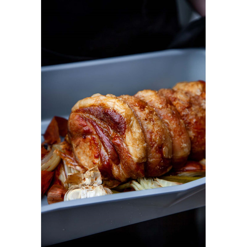 MasterClass Smart Ceramic 38cm Non-Stick Carbon Steel Roasting Pan