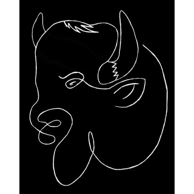 Silly Buffalo Painting by Adam Mowery