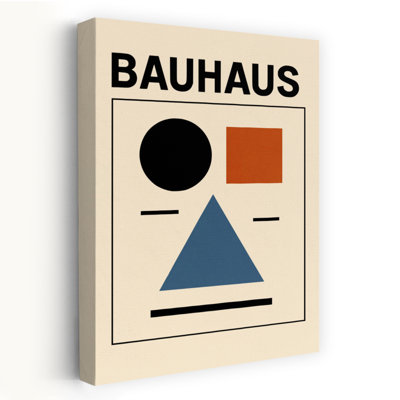 «Bauhaus Geometric Composition», reproduction d'art géométrique abstraite et audacieuse