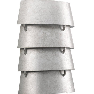 Progress Lighting Surfrider 2 - Light Dimmable Flush Mounted Sconce In Silver