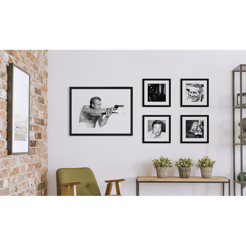 Steve Mcqueen Pistols - Print on Wood