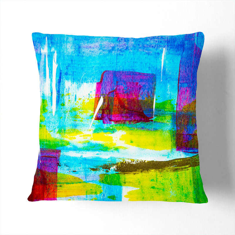 Abstract Square Cushion, 55 x 55 cm